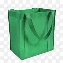 手提包，可重复使用的购物袋，帆布-绿色帆布购物袋