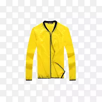 服装夹克套筒外套外衣透明黄色夹克