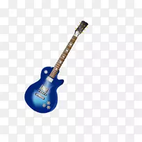 吉他乐器.蓝色吉他