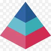 三角形拉长的三角锥-分层三角形金字塔