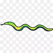 蛇动画剪辑艺术-绿蛇