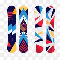 滑雪板-彩色滑板
