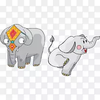 大象卡通-大象