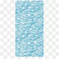 神奈川风浪的巨浪-蓝海波纹背景