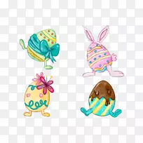 复活节兔子彩蛋-幸运日卡通彩蛋收藏