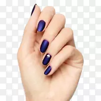 指甲艺术指甲油凝胶指甲.紫色指甲