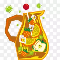 桑格里亚橙汁鸡尾酒-餐饮果汁杯