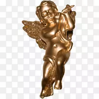 天使剪贴画-金属雕塑天使儿童