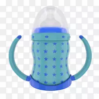 婴儿奶瓶三维计算机图形三维建模-蓝星婴儿奶瓶