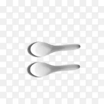 汤匙餐具勺子匙白色的长春花