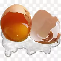 鸡蛋黄破蛋壳