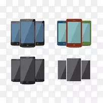 Nexus的智能手机电话图标-不同的智能手机