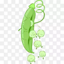 豌豆卡通剪辑艺术-可爱的宝宝豌豆！