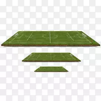 足球场三维计算机图形剪辑艺术.足球草坪