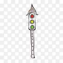 交通灯图.手绘交通灯
