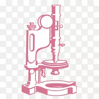 显微镜插图.粉红显微镜