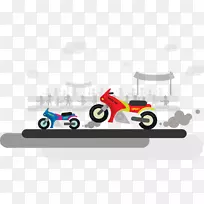 摩托车赛车摩托车竞速场景