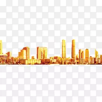 海报广告-黄金城市