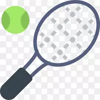 网球拍运动图标-网球拍