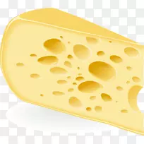 奶酪蛋糕牛奶食品-黄色卡通奶酪