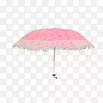 雨伞卡爱粉色雨伞