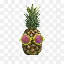 夏威夷比萨饼菠萝太阳镜-菠萝