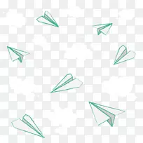 纸飞机折纸-背景纸飞机