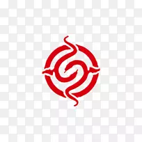 蛇图标-创造性的蛇，红色的蛇