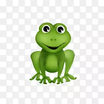 青蛙动画剪辑艺术-手机青蛙，动物，卡通
