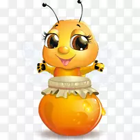 西方蜜蜂蜂巢-蜂蜜