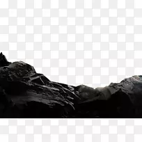 黑色和白色底岩-黑色岩石悬崖材料