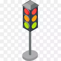 交通信号灯卡通剪辑艺术卡通红绿灯