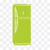 冰箱名词项目ico图标-草绿色图标冰箱