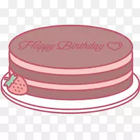 生日蛋糕托-小鲜粉蛋糕