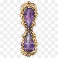 紫水晶宝石首饰紫色钻石宝石蝴蝶结