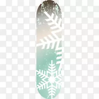 滑板-绿色卡通滑板