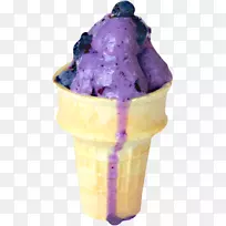冰淇淋汁冰淇淋芝士蛋糕蓝莓甜点