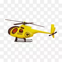 直升机旋翼无线电控制直升机黄色玩具直升机
