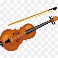 小提琴乐器.彩绘小提琴
