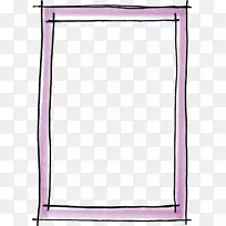画框图标-紫色简单框边框纹理