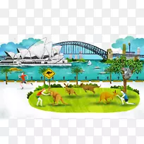 悉尼歌剧院悉尼海港大桥悉尼杰克逊港悉尼海滨码头