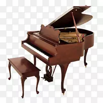 鲍德温钢琴公司大钢琴吉布森品牌公司。-老式钢琴