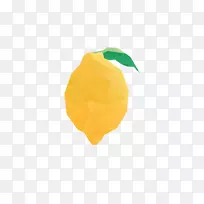 下载墙纸-扁平多边形柠檬