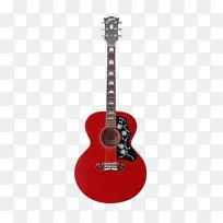 吉布森j-200吉布森蜂鸟吉布森j-45吉他-暗红色吉他