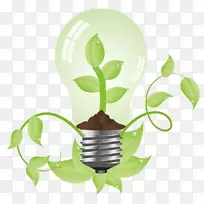 环保低碳节能白炽灯泡绿色能源