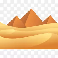 沙漠-沙漠金字塔