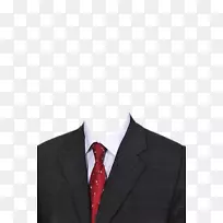 西服领带正式服装模板黑色格子西装