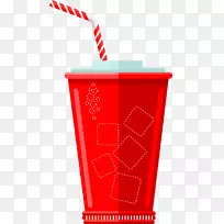 软饮料可口可乐快餐碳酸饮料快餐店饮料杯