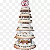 生日蛋糕草莓奶油蛋糕甜点-多层婚礼蛋糕