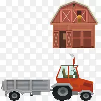农业绘图-拖拉机工作